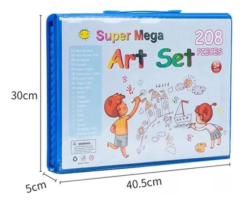 🎨 Set de Arte Infantil 208 Piezas – Creatividad sin Límites